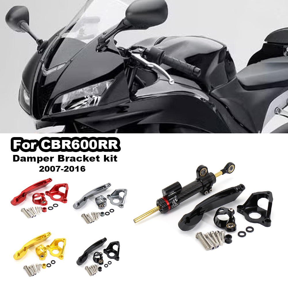 Steering Damper Stabilizer Kit Cnc - Per Honda CBR600RR CBR 600 RR