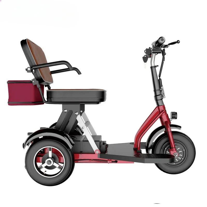 Folding Electric Scooter - Triciclo Elettrico Pieghevole per Anziani, Veicolo
