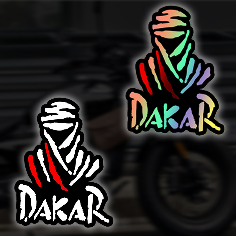 Scooter Helmet Set - 1PC Dakar Gioco di rally Adesivi