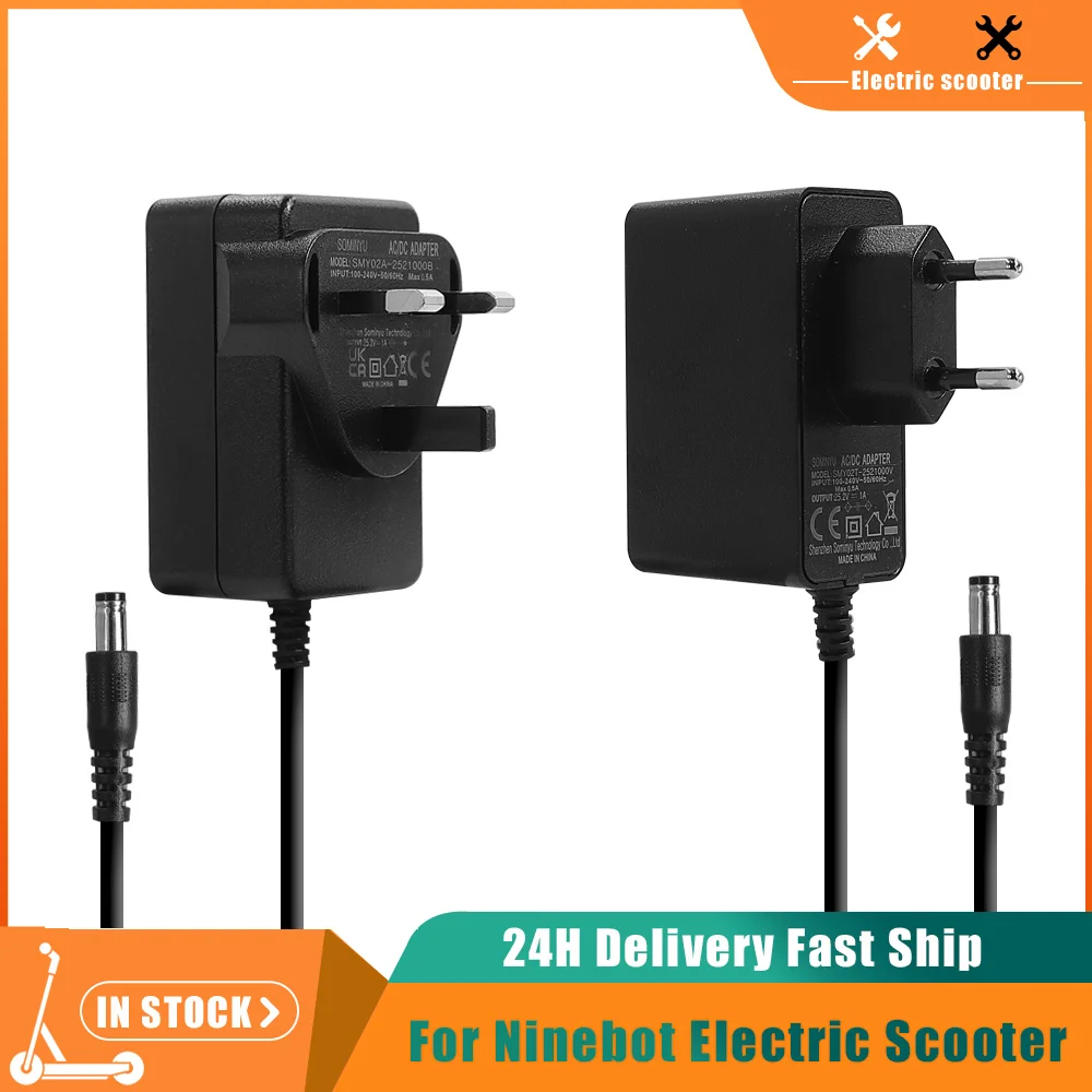 Electric Scooter Charger - Caricabatterie 25.2V 1A per monopattino elettrico