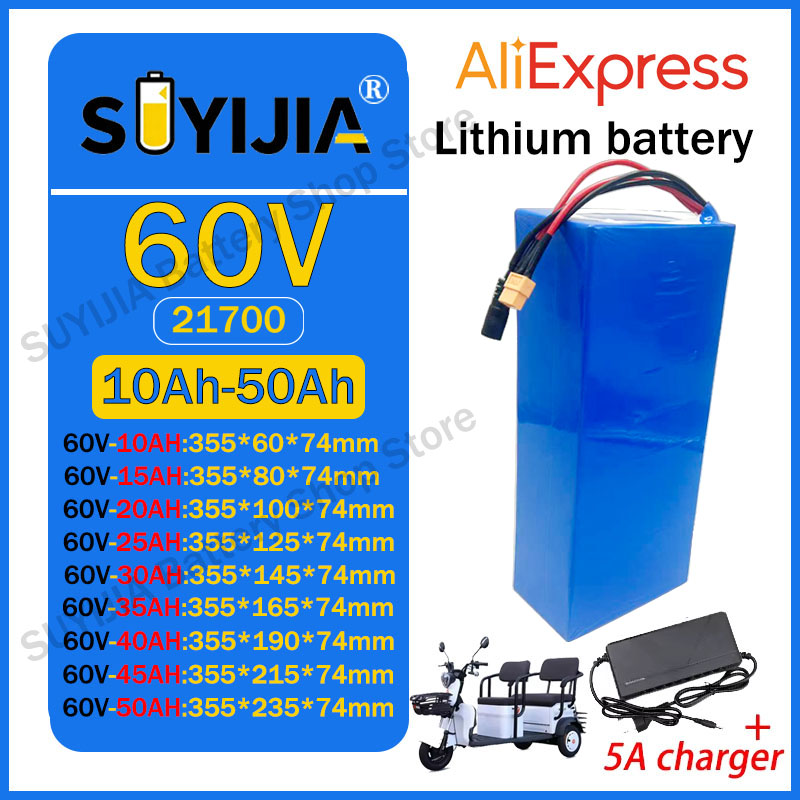 Batteria al Litio 21700 60V 50 - 60V 30Ah 21700 Battery Pack recensione e prezzo