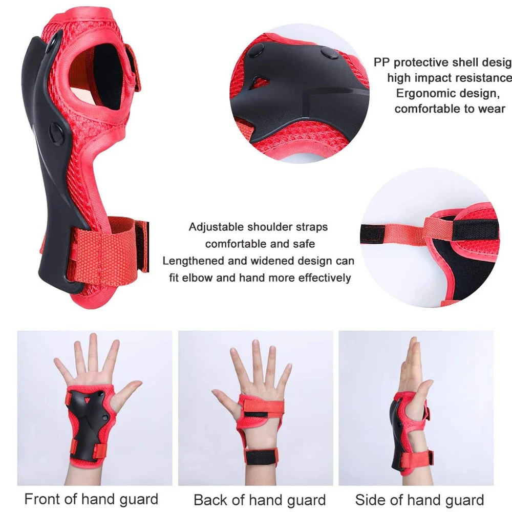 7 pz/set Pattinaggio A Rotelle - Scooter Helmet Set recensione e prezzo