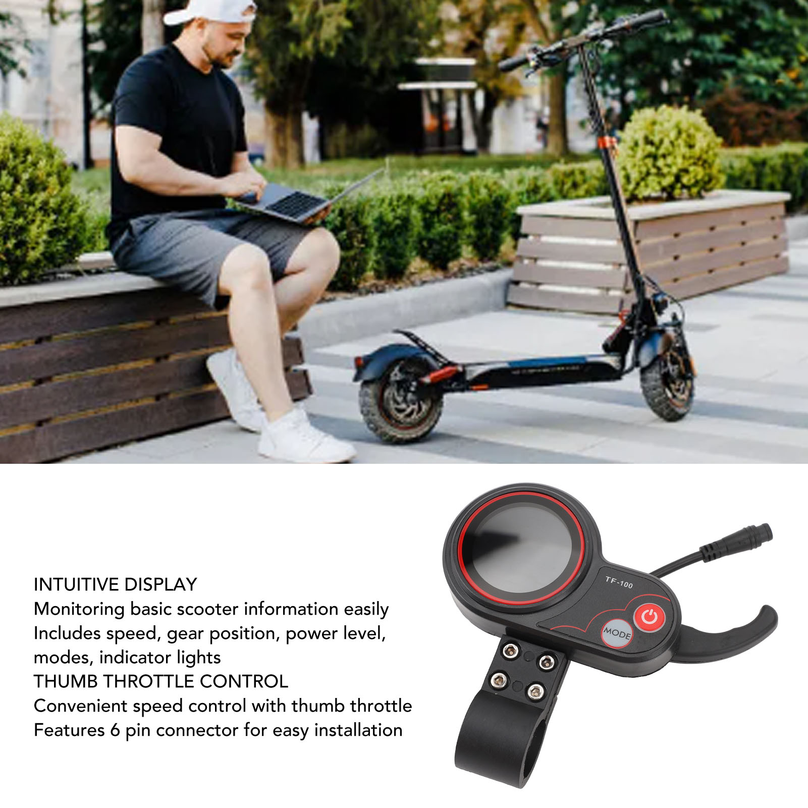 Display LCD 48V TF 100 per mon - Electric Scooter recensione e prezzo